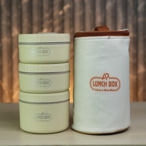 Premium Insulated Lunch Box Set with Thermal Carry Bag- 3 Layer | Stainless Steel Food Container for Office, School & Travel