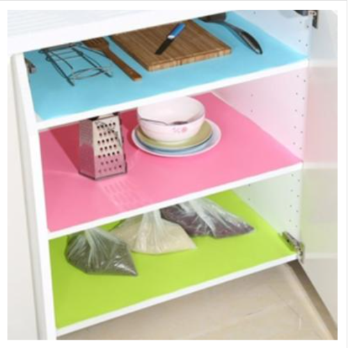4 pcs Anti Slip Waterproof Washable Fridge Drawyer Mat - আরো যত্নে রাখুন ফ্রিজের খাবার