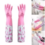 (২ জোড়া) Long Hand Gloves with Foam – থালা-বাসন ধোয়ায় গৃহিনীর সেরা সুরক্ষা
