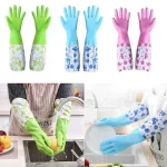 (২ জোড়া) Long Hand Gloves with Foam – থালা-বাসন ধোয়ায় গৃহিনীর সেরা সুরক্ষা
